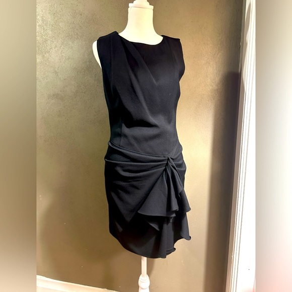 Poleci faux wrap dress size 2, gathering in front at waist, perfect condition - Picture 1 of 6